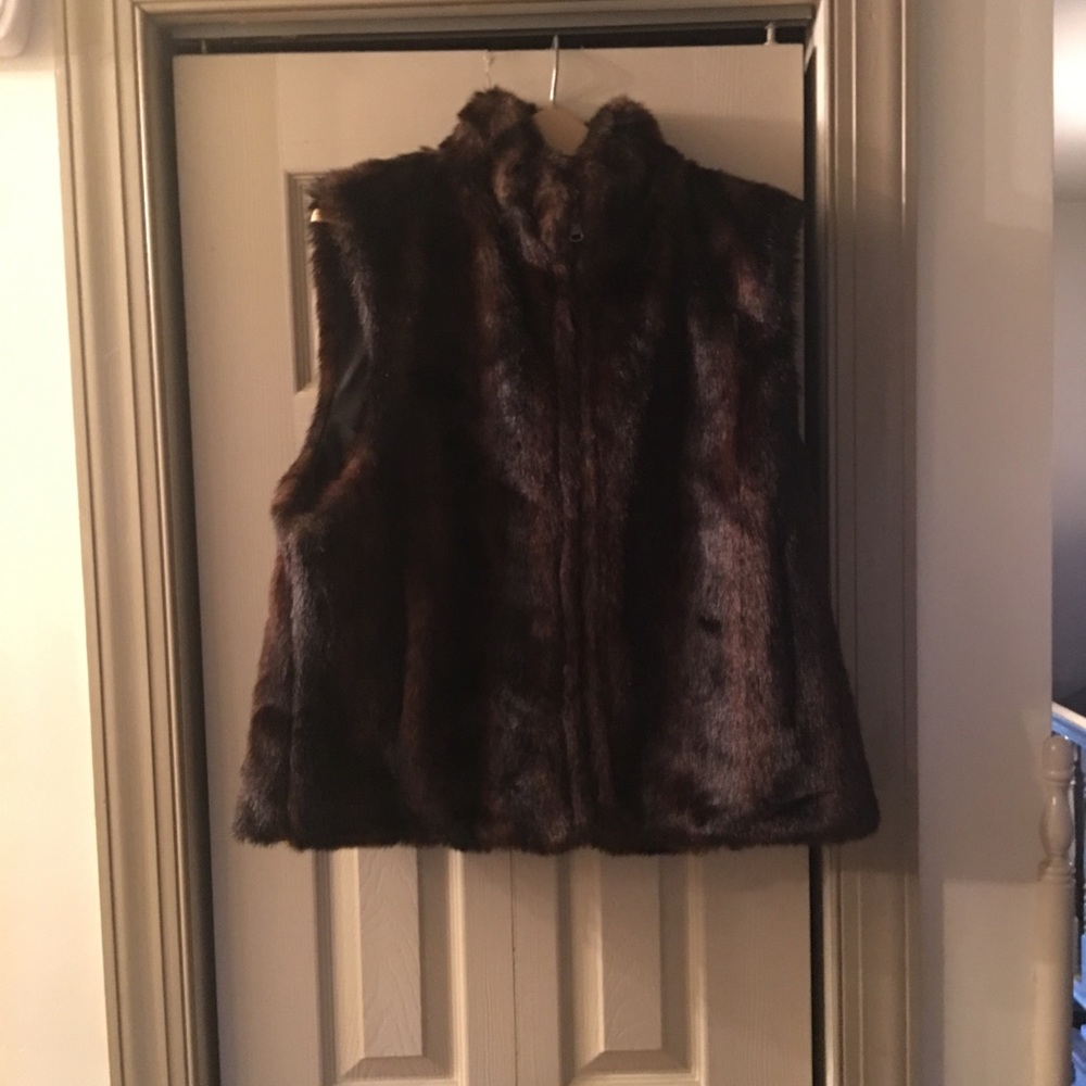 Faux fur vest